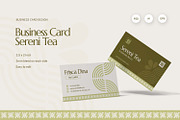 Sereni Tea - Business Card, a Business Card Template by Fannan Studio (Thumbnail 1 of 3)