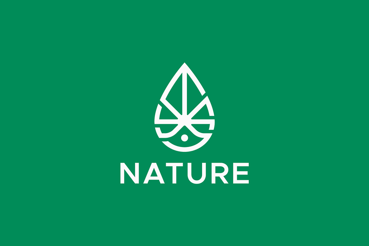 Natural Water Drop & Leaf Logo, a Branding & Logo Template by Signatoro (Photo 3 of 3)