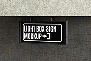 LIGHT BOX SIGN MOCKUP, an Advertising Mockup by safrizalstudio (Thumbnail 1 of 4)