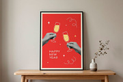 Modern Christmas Collage Elements, a Seasonal Illustration by yarynabo (Thumbnail 4 of 6)