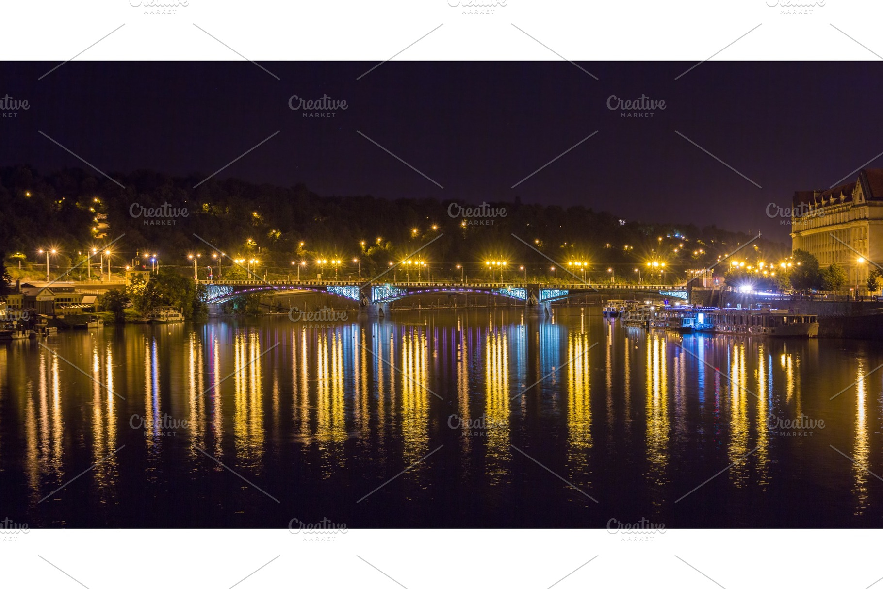 Svatopluk Cech Bridge in Prague - Czech Republic, an Architecture Photo by Leonid Andronov