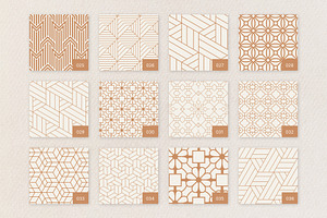 80 Geometric Seamless Patterns.