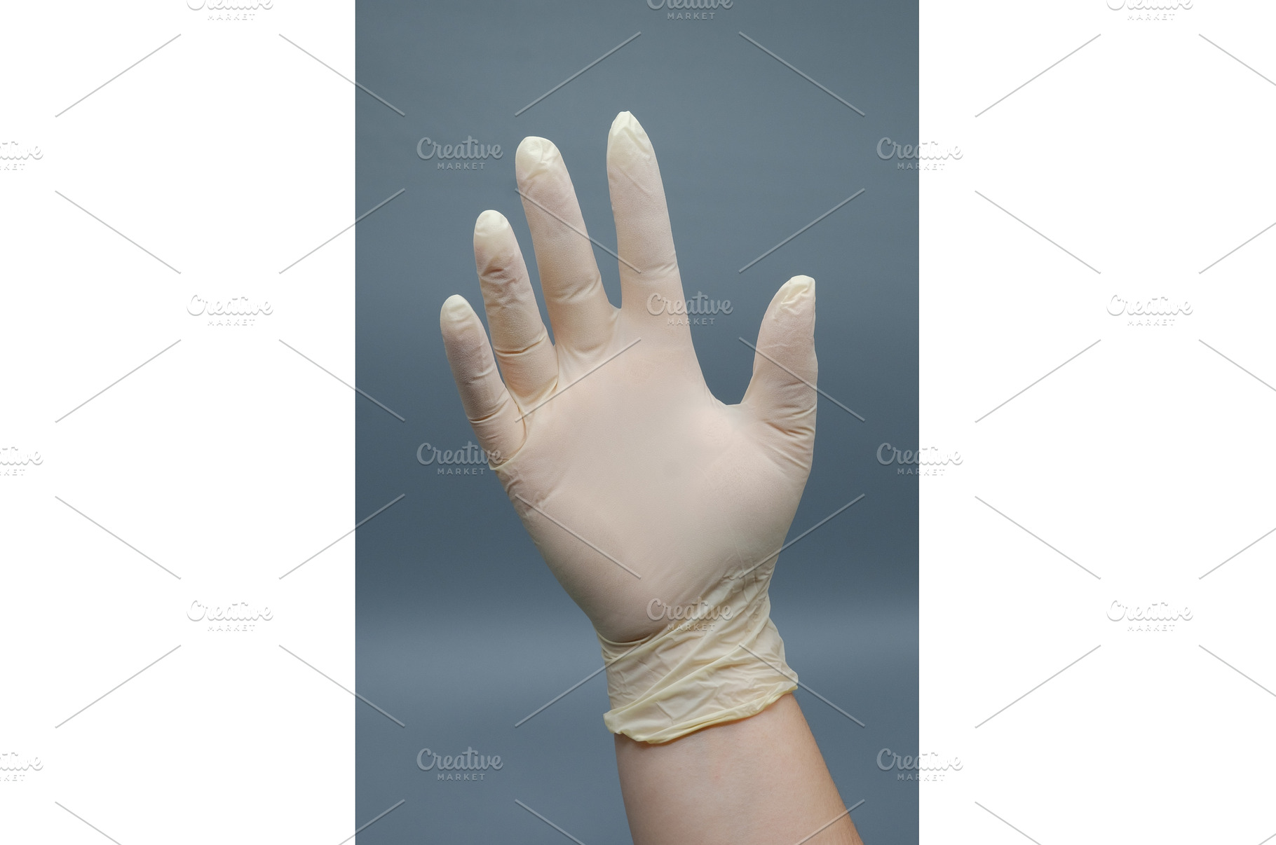 White latex medical glove on a hand, a Health & Medical Photo by Rohan Photography