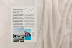 Magazine Template Bilingual Layout