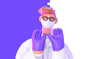 Doctor, 3D illustrations set, a Healthcare Illustration by Grivina's shop (Thumbnail 15 of 19)