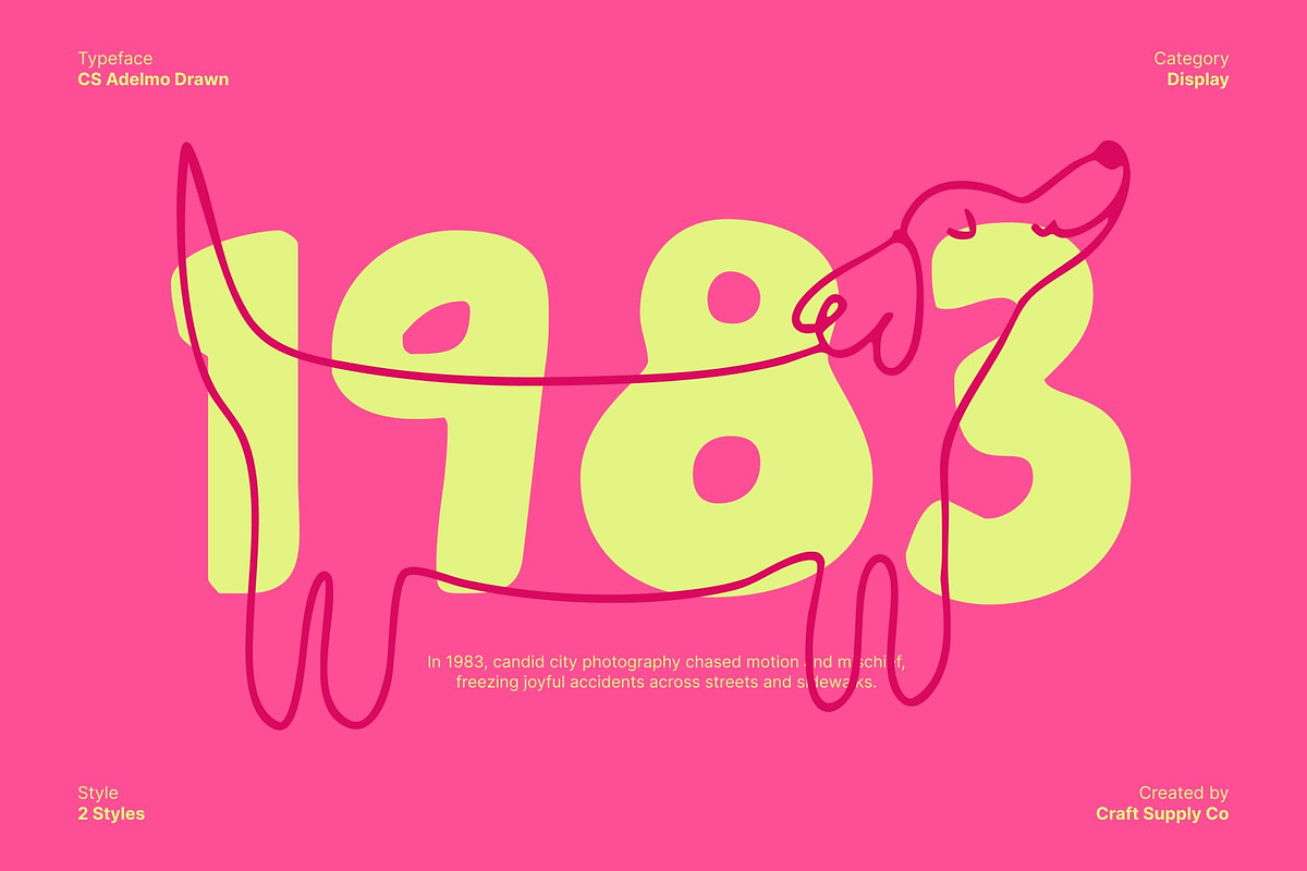 CS Adelmo Drawn, a Sans Serif Font by Craft Supply Co. (Photo 4 of 8)
