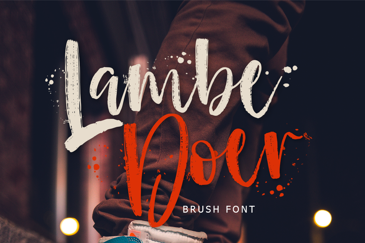 Lambe Doer, a Script Font by Lythcreative (Photo 1 of 9)