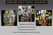 3 Metallic Abstract Female Portrait, a Texture Graphic by Atelier Nocturne Graphic (Thumbnail 1 of 5)