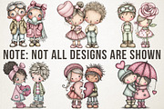 Quirky Girl & Boy Valentine Icons, a Person Illustration by RobertsArt (Thumbnail 7 of 7)