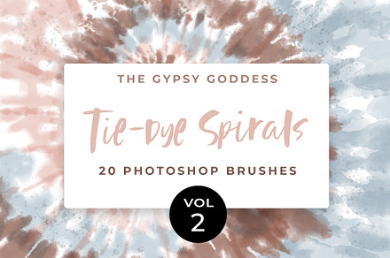Tie-Dye Spirals Brushes Vol 2