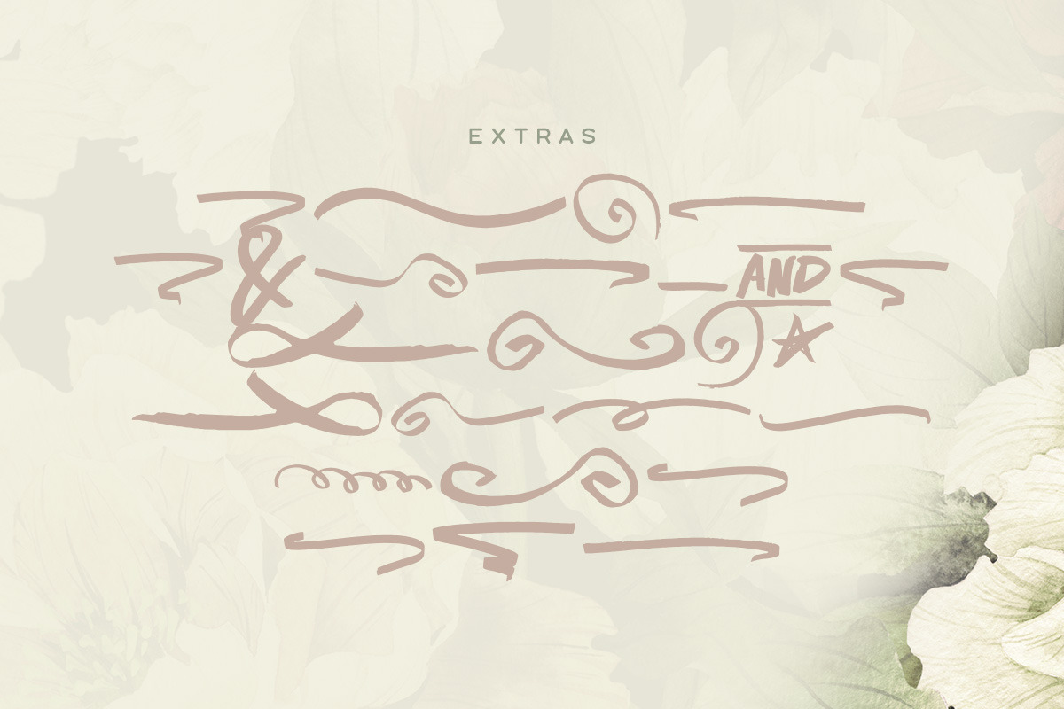 Honeysuckle Typeface preview 5