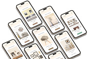 3D iPhone Presentation Mock-Up 16, an iPhone Mockup by Graphicsworld125 (Thumbnail 3 of 7)