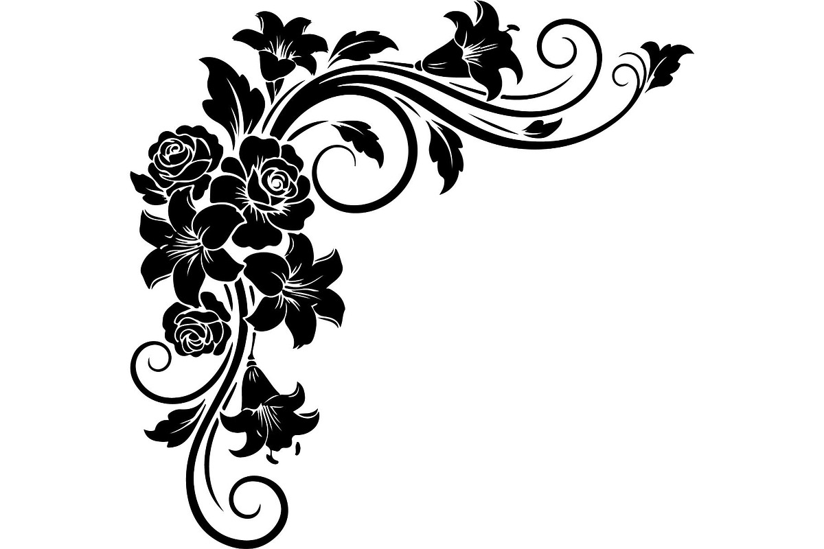 Vintage Floral Corner, an Object Graphic by Designer_Momina (Photo 25 of 29)