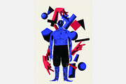 Surreal Geometric Character, a Decorative Illustration by StockVerse Creative (Thumbnail 4 of 4)