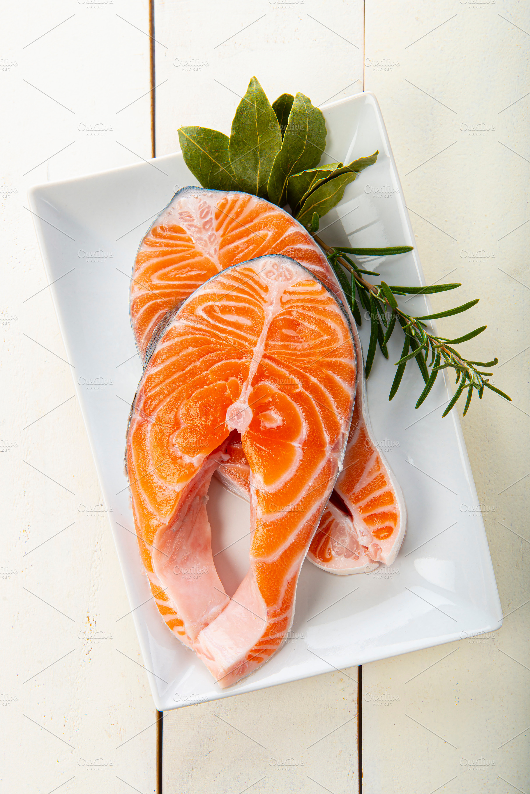 Fresh salmon fillets, a Food & Drink Photo by Angel Simon Photography