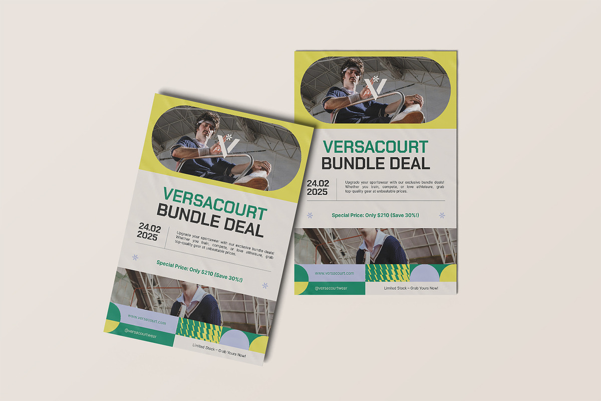 Versacourt - Poster Template, a Poster Template by StreaksideStd (Photo 2 of 3)