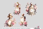 Vintage Romantic Perfume Cliparts, an Object Illustration by EdeniaArtStudio (Thumbnail 2 of 4)
