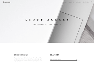 Creed Agency Portfolio HTML Template