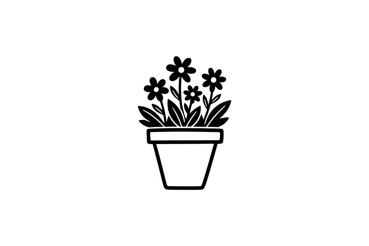 Flower Pot Silhouette Vector Bundle, an Illustration by jahid234 (Photo 4 of 49)