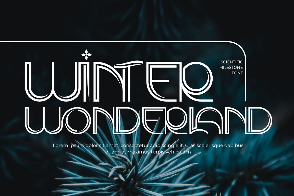 SCIENTIFIC MILESTONE - ART DECO FONT, a Sans Serif Font by 177Studio (Photo 4 of 8)