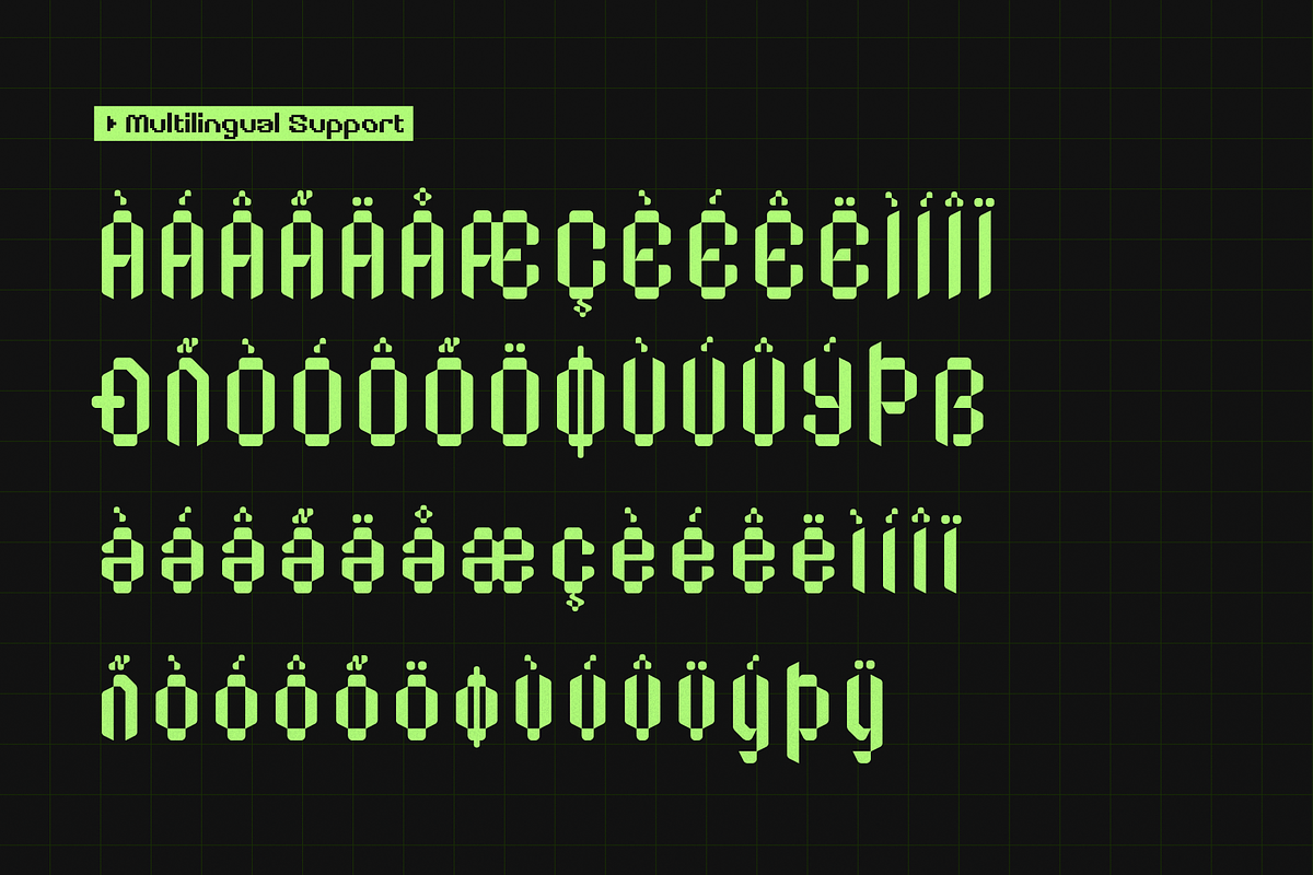 Bitstream Screen | Pixelated Font, a Sans Serif Font by gracetype_studio (Photo 11 of 12)