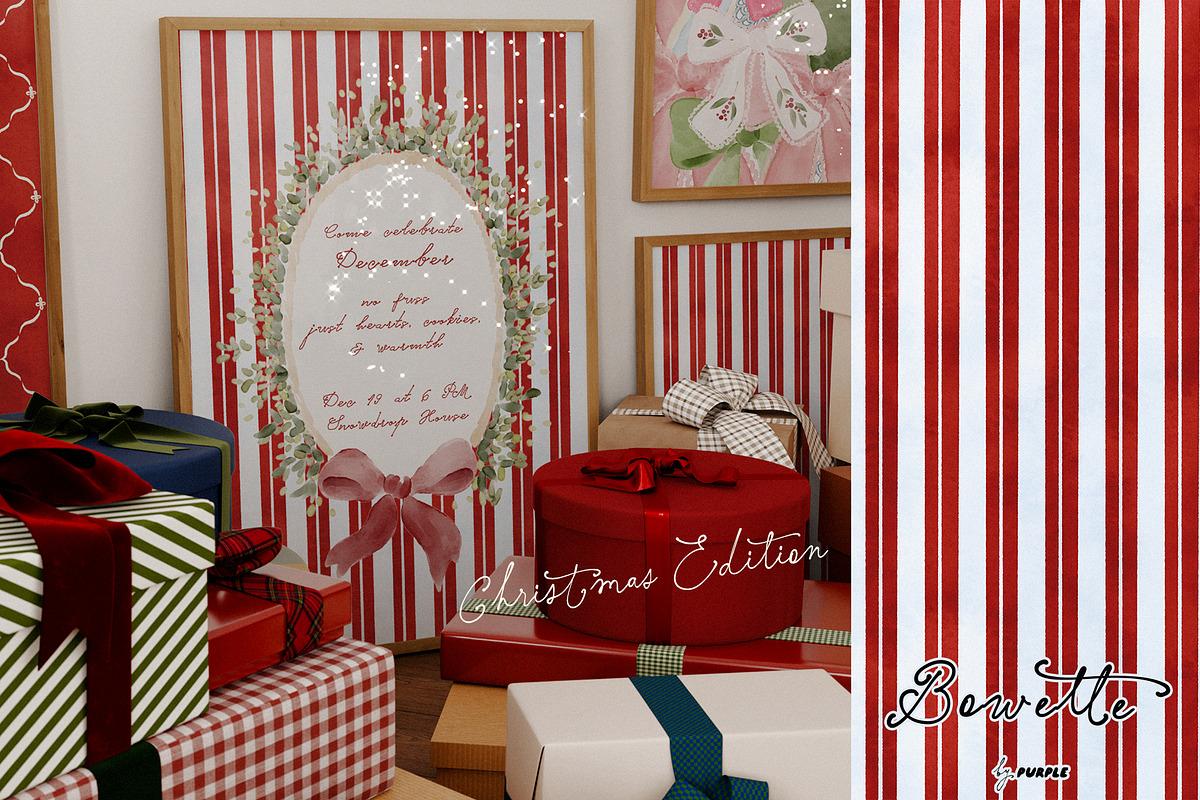 Bowette: Christmas Frames & Papers, an Object Graphic by Purple (Photo 8 of 13)