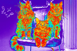 Thermal Heatmap Photo Effect