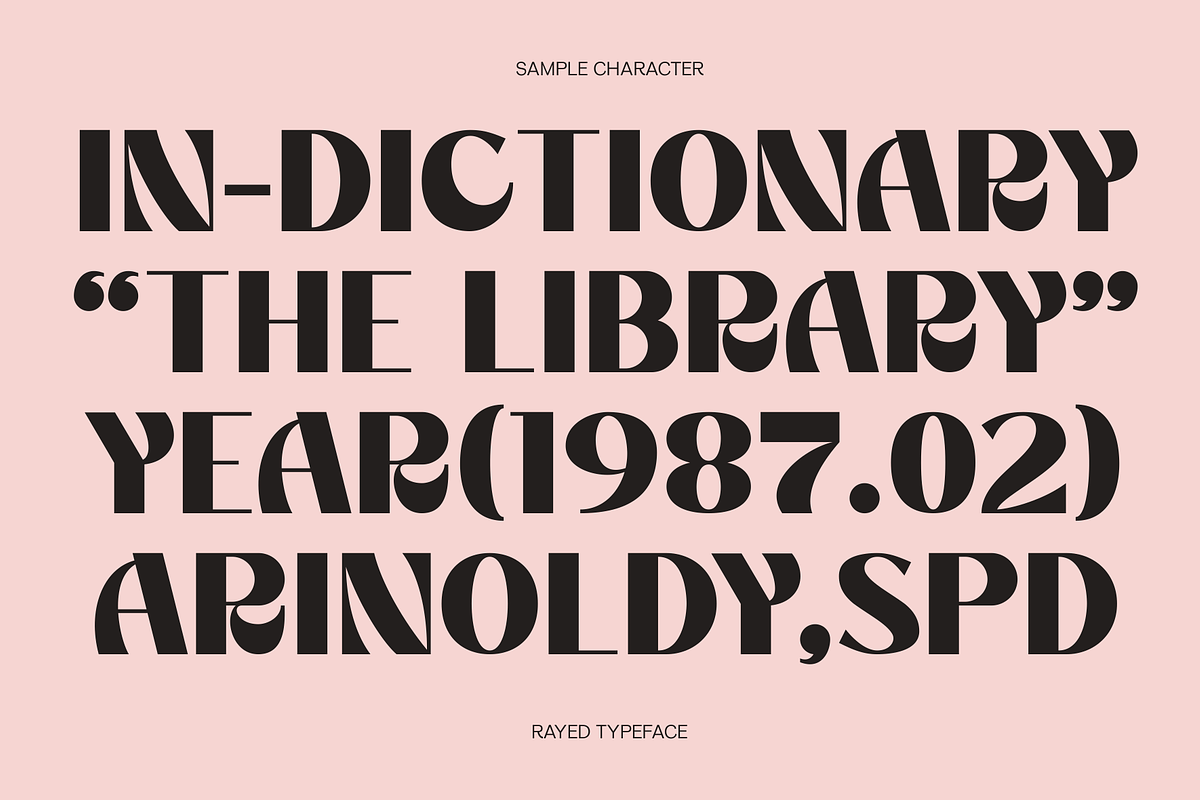 Rayed - Bold Display Font, a Sans Serif Font by Marvadesign (Photo 4 of 9)