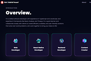 3d Portfolio Template, a React Template by WebMasteryStudio (Thumbnail 4 of 7)