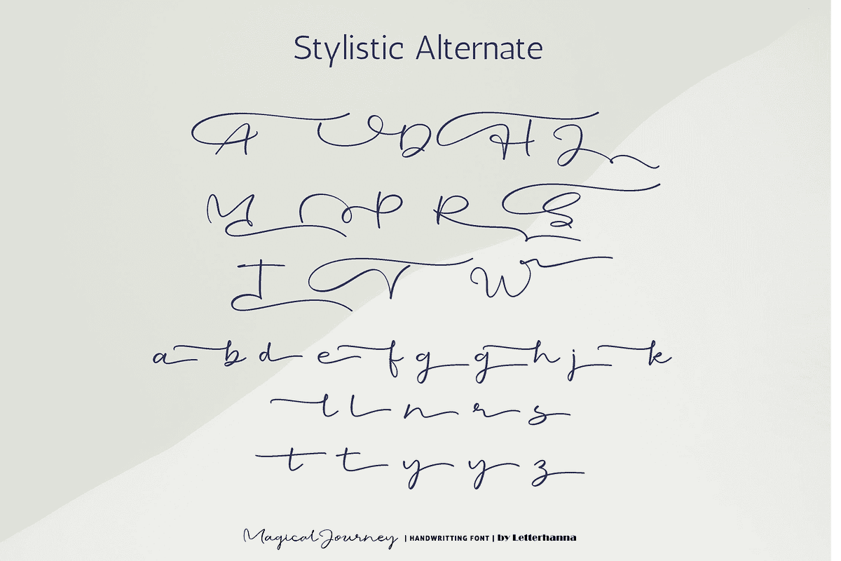Magical Journey Handwritten Font, a Handwritten Font by Letterhanna Studio (Photo 7 of 12)
