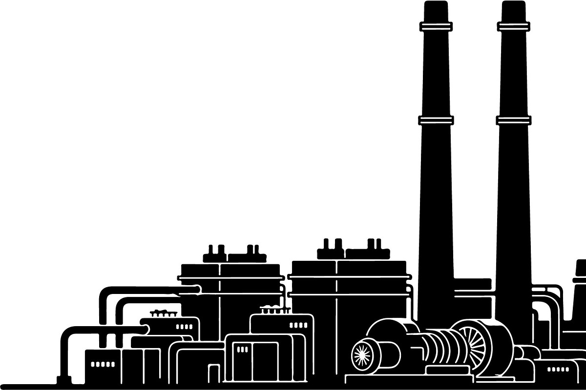 Industrial Factory Silhouette Bundle, an Illustration by Designs_River (Photo 28 of 45)