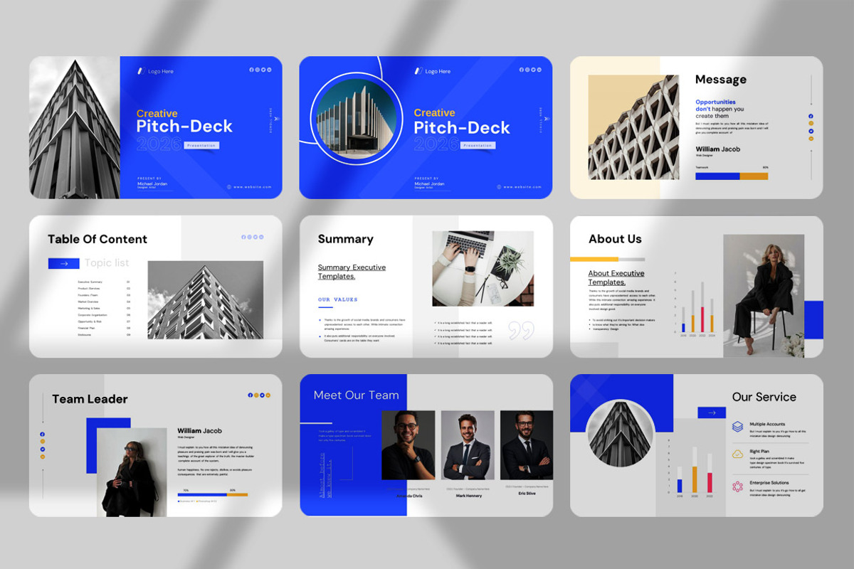 Pitch-Deck Presentation Template, a Presentation Template by Alvi-Studio (Photo 2 of 7)