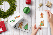 Gingerbread Cookies Collection, a Food Illustration by Olga Alexeenko (Thumbnail 3 of 3)