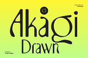 CS Akagi Drawn, a Sans Serif Font by Craft Supply Co. (Thumbnail 1 of 8)