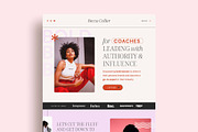 Becca - Coach Website Template, a WordPress Template by K Design Co. Shop (Thumbnail 1 of 8)