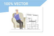 Senior People - Cartoon Characters, a Templates & Theme by Boyko Pictures (Thumbnail 3 of 14)