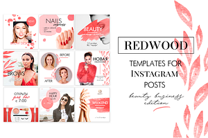 Instagram templates LOVE REDWOOD
