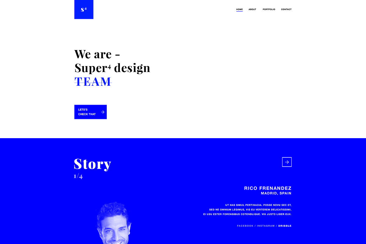 Super4 Modern Responsive Theme, a HTML Template by Uros Simic (Photo 2 of 2)