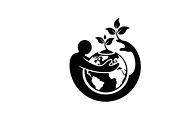 earth care symbol silhouettes, an Illustration by Amazin_art (Thumbnail 16 of 31)