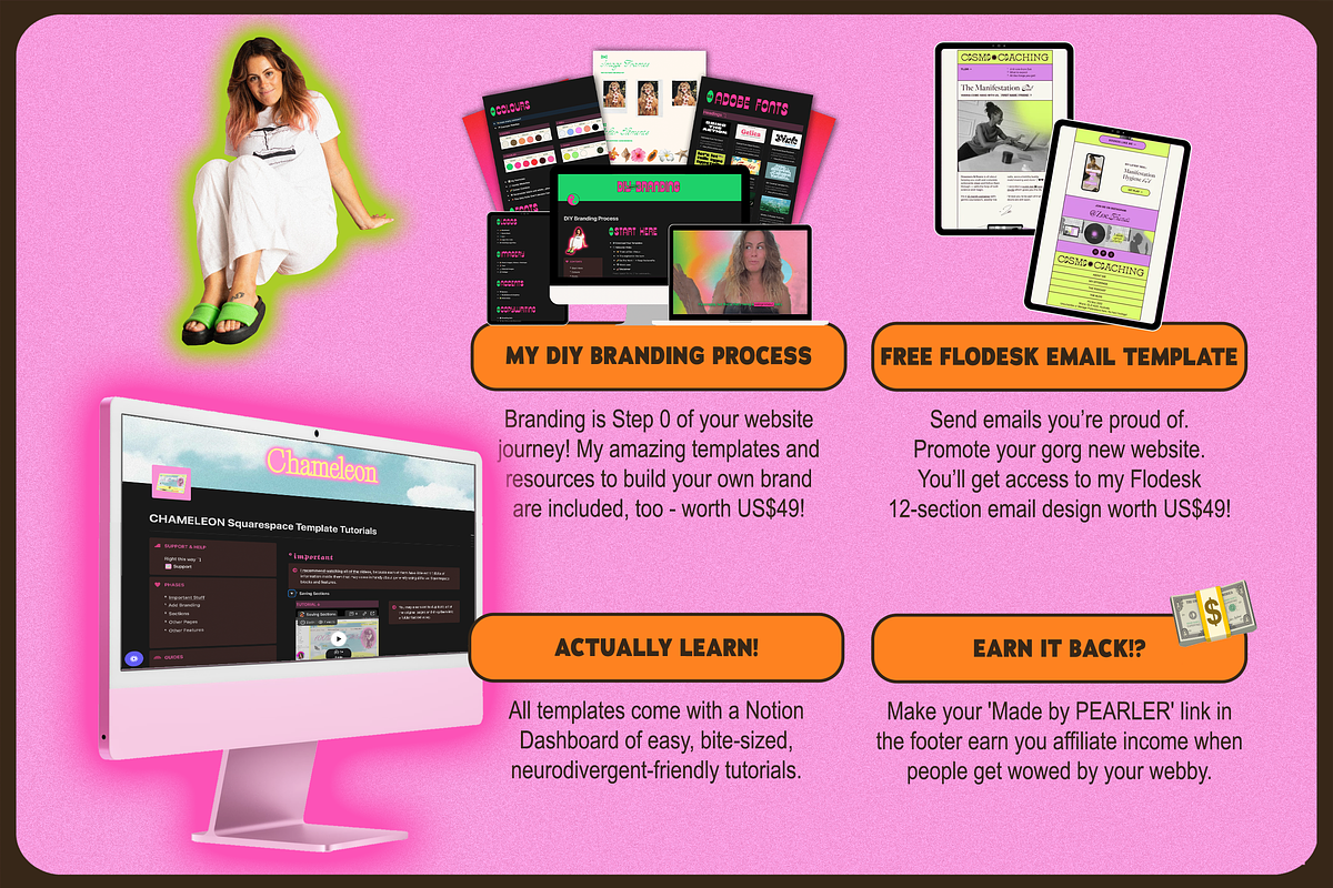CHAMELEON Squarespace Template, a Squarespace Template by PEARLER (Photo 6 of 11)