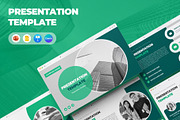 Clean FinTech Pitch Deck, a Presentation Template by CreativeUP (Thumbnail 1 of 6)