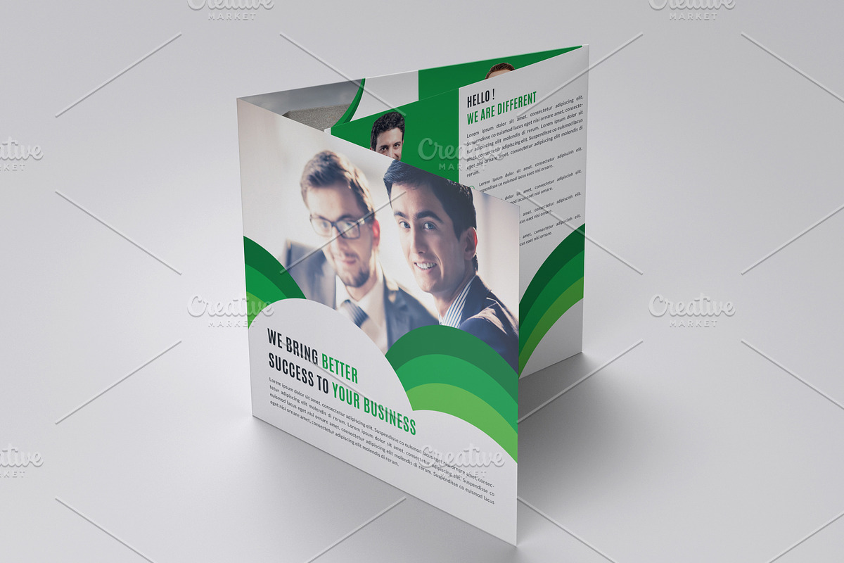 Square Tri-Fold Brochure Template, a Brochure Template by Alice_s (Photo 4 of 6)