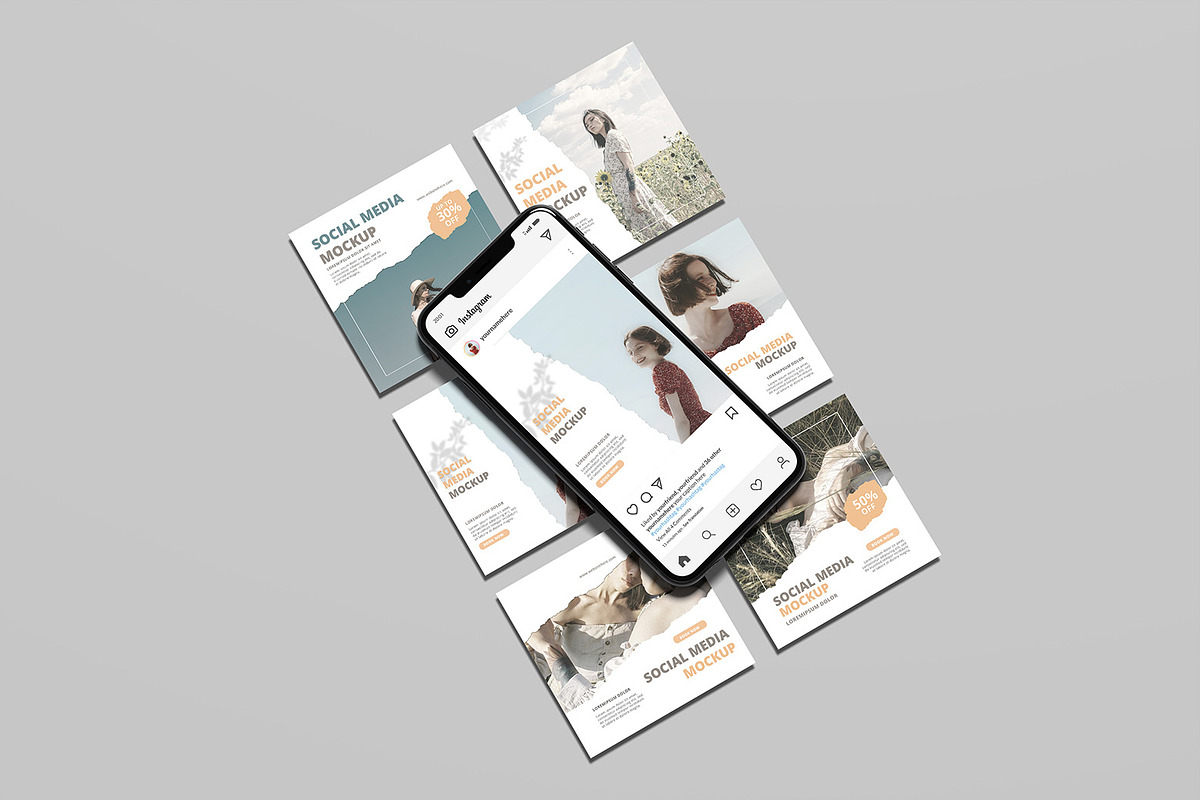 Social Media Mockup, a Device Mockup by ZifaraDesign (Photo 4 of 5)
