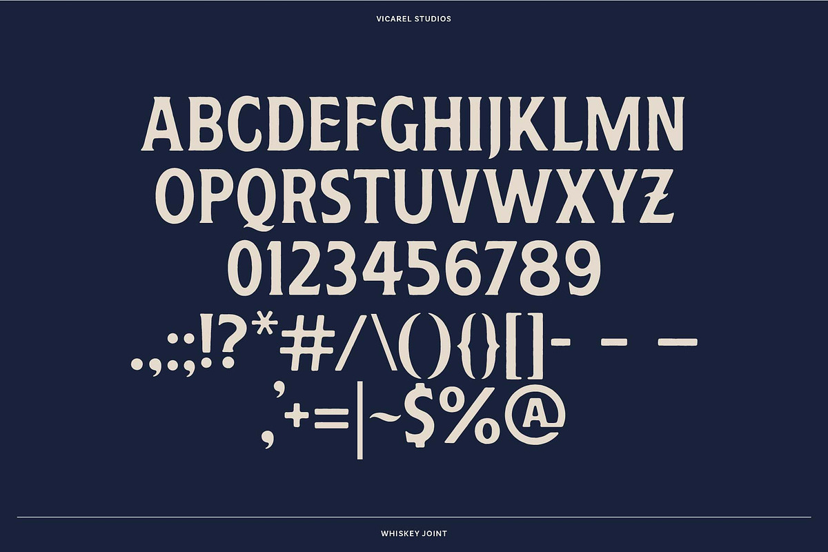 Whiskey Joint // Vintage Font, a Font by Vicarel Studios (Photo 13 of 13)