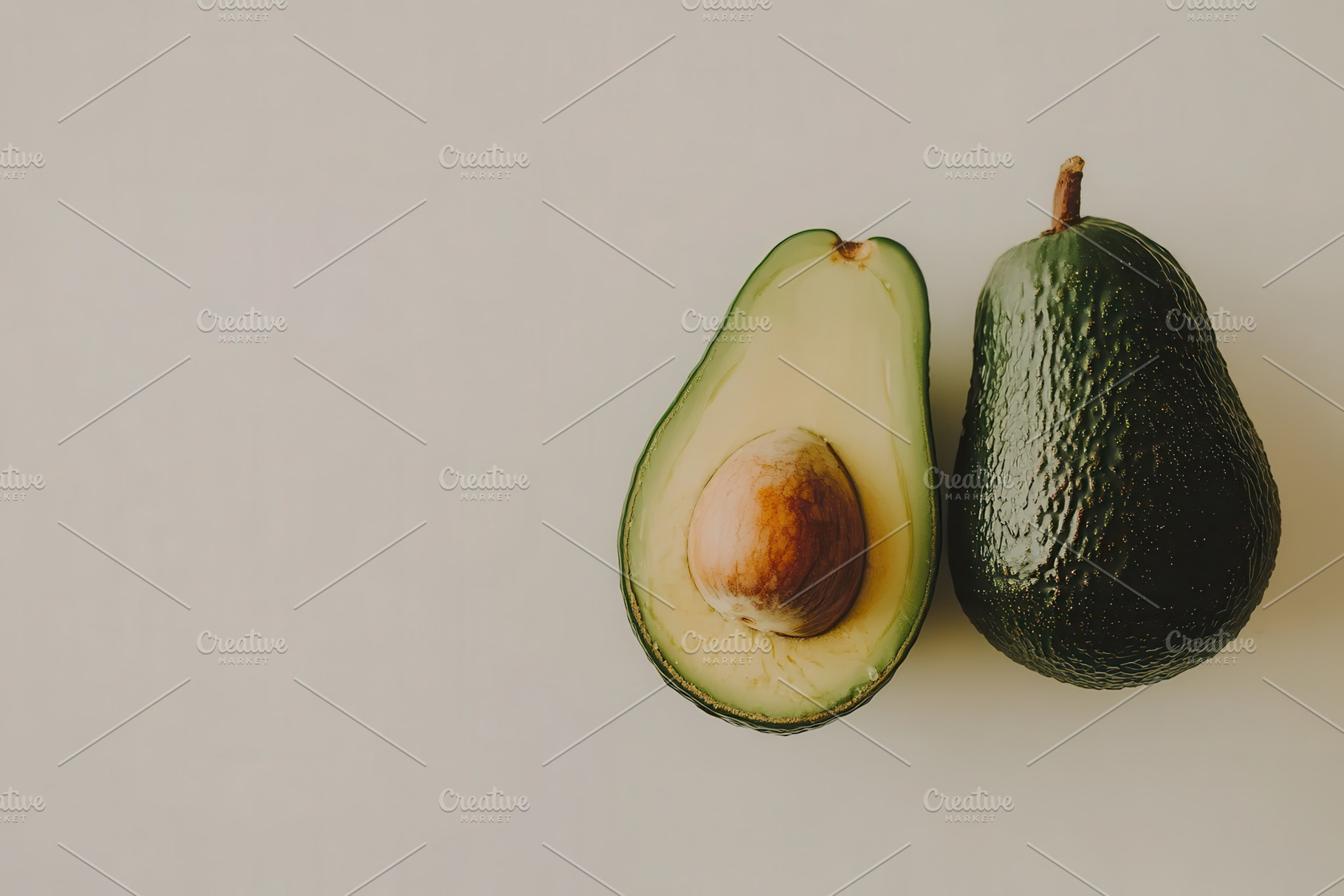 Closeup view of a whole avocado, a Photo by Pavel_design