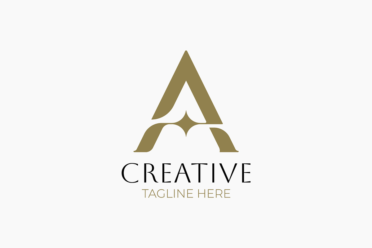 Creative Letter A Logo Star Diamond, a Branding & Logo Template by Signatoro (Photo 1 of 3)