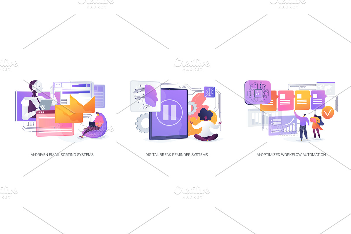 AI Tools Enhance Focus, Efficiency, a Technology Illustration by Visual Generation