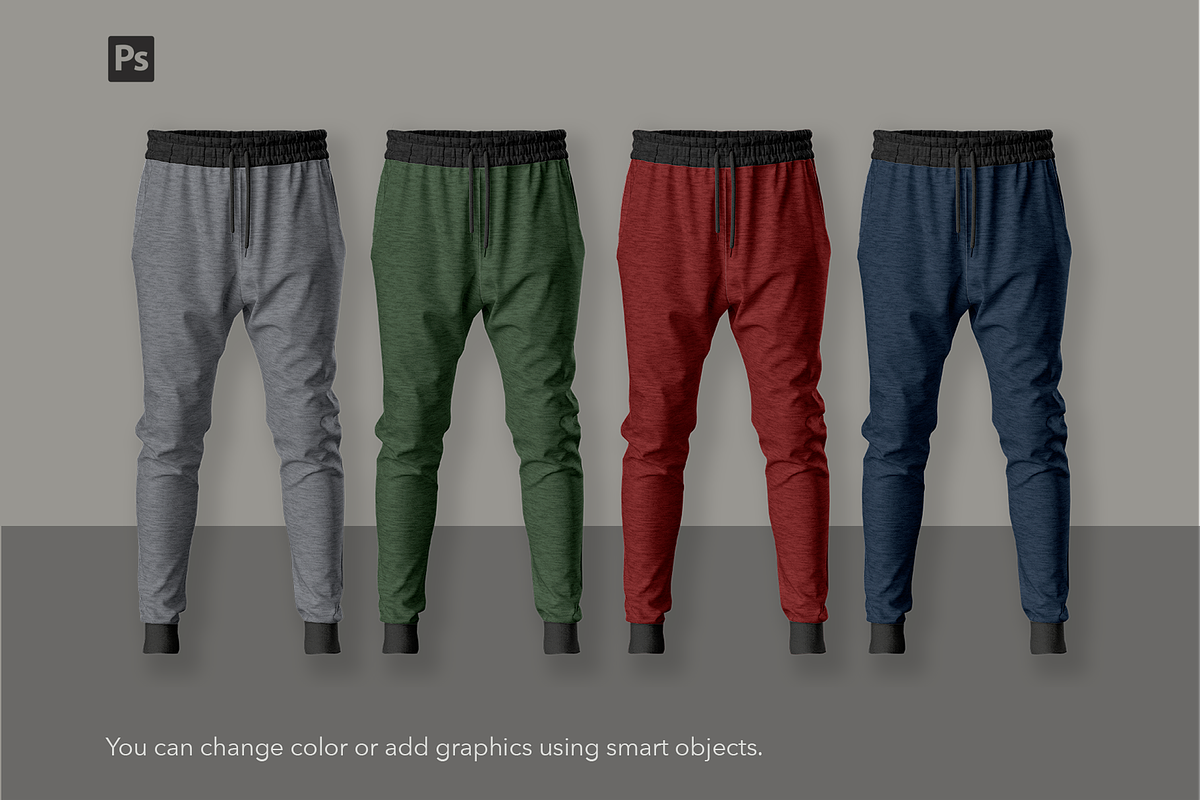 Joggers Pants and Sweatpants mockup., a Bottom Mockup by Irena Matiash shop (Photo 5 of 5)