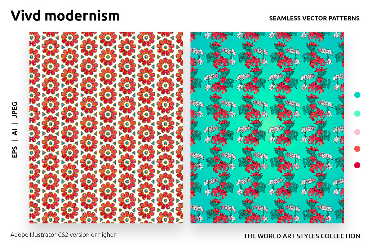 Abstract Modernism Vector Patterns