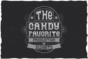 Cartoon Vintage Label Typeface